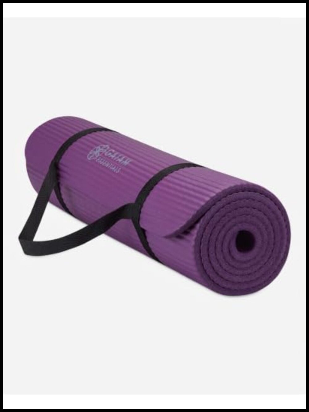 Thick Yoga Mat 10mm NBR Foam Exercise Fitness Mat with Carrying Strap